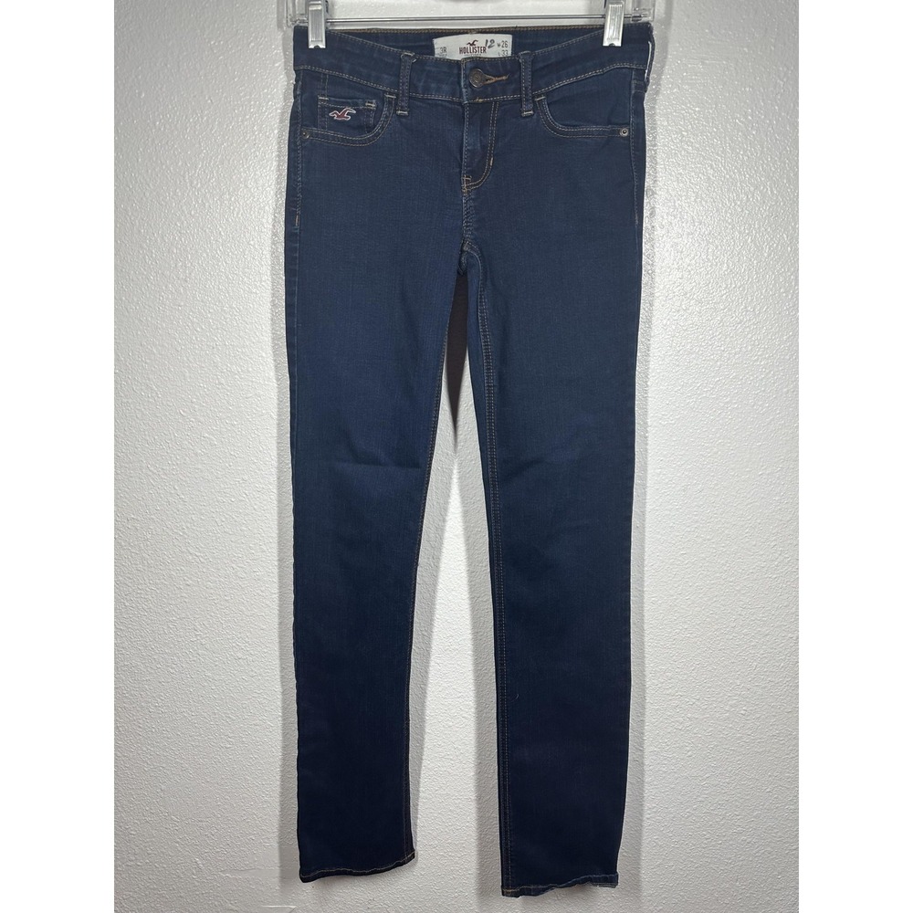 Hollister Jeans Womens 3R Dark Wash Skinny Stretch W26 L33 5-Pocket 3X3090